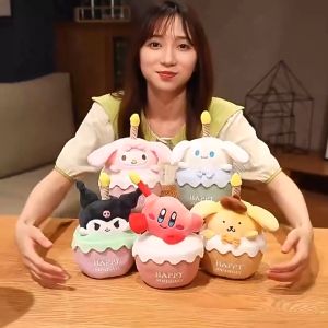 Patung Muzik Karakter Comel Kek Hari Jadi Boneka Hadiah Kreatif Perempuan Kanak Kanak Peluk Lembut Singing Kuromi Sanrio Birthday Cake Light Music Shape Plush Toys Soft Doll Gift Girl 会唱歌的小恶魔星之卡比生日蛋糕造型毛绒公仔玩偶可爱创意礼物女 E267