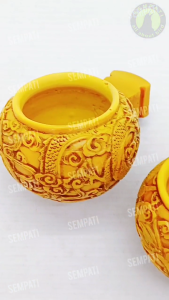 SEMPATI Cepuk cungkok isi 3 pcs cangkir wadah tempat pakan minum makanan burung murai batu kacer kenari lovebird pleci konin perkutut branjangan dll