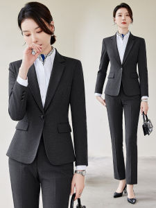 XINYU | Professional Gray Womens Suit Hospitality Staff Uniform