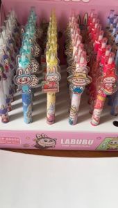 Pen Gel Kuromi Pulpen Sanrio Cetek Akrilik