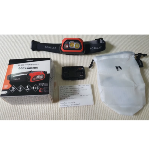 FORCLAZ HL900 ไฟฉายคาดศีรษะกันน้ำ 600 ลูเมน ชาร์จ USB สำหรับกิจกรรมกลางแจ้ง