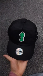 Grogea - Topi Terompah Rasul Bordir Kasual Pria Wanita Hitam Baseball Trucker Hat Premium