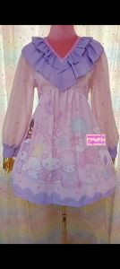 เดรสชีฟองลายsanrioไม่เกินM