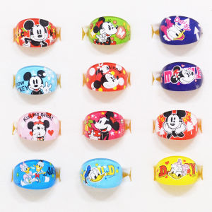 Mickey Mouse Party ของขวัญอุปกรณ์ Minnie Slap สร้อยข้อมือแสตมป์สติกเกอร์กล่องขนมถุงกระดาษของขวัญกระเป๋าแหวนเด็กวันเกิด Party