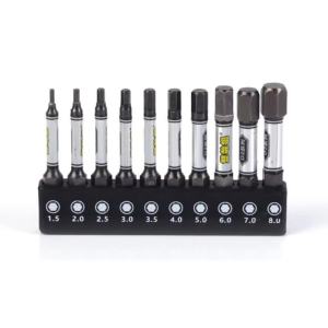Bộ Mũi Vặn Vít Từ Tính 50mm Đầu Vặn 1/4 Đầu Vặn Torx Hex Chữ Thập Hoa Mai Dùng Cho Máy Khoan Búa Sửa Chữa Nhà Cửa Thép Carbon Cao Cấp