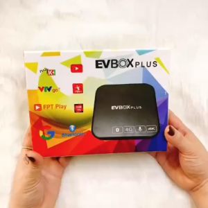 Android TV Box EVBOX Plus chuẩn 4K - Ram 4G Rom 32G Kết nối Bluetooth
