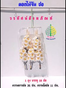 ช่อเชิญประธาน ดอกไม้จันช่อ ช่อคาร์เนชั่น /ดอกไม้จัน ช่อไส้ม้วน  งานศพ  9 ดอก ดอกไม้จัน  ( ราคาต่อ 10 ช่อ)