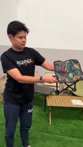 SIAM OUTDOORS เก้าอี้พับได้ ลายใบไม้ เก้าอี้แคมป์ปิ้ง เก้าอี้สนาม น้ำหนักเบา พกสะดวก แข็งแรง ทนทาน