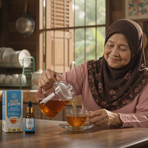 Nutrac - Zero Calorie Sweetener Pengganti Gula Tanpa Kalori 2 Titik 1 Cawan