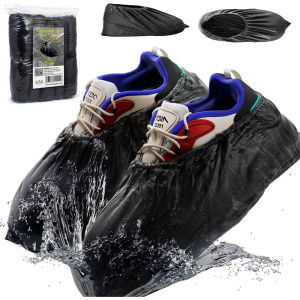 100PCS Disposable Shoe Covers Non-Woven Dust Proof Shoe Boot Covers Anti Slip Shoe Booties Protectors for Indoors Floor Carpet