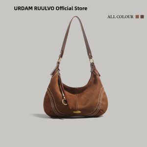 URCDN RDALVO | Luxurious Matte Suede Crossbody Clutch Bag