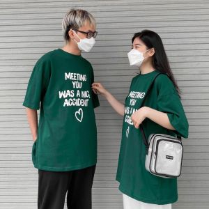 Áo Thun Hot Trend Xanh Ve Chai MEETING YOU WAS