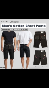 [Lelitex] Mens Cotton Twill Woven Casual Short Pants with Zip and Pockets Comfortable Non-Stretchy Bermuda Oversize Plus Size