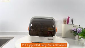 COCOBB Essential UV Light Baby Bottle Sterilizer & Dryer with Dish Rack and Mid-Temperature Disinfection