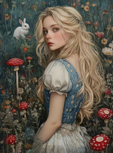 Bandai | Oil Painting Fairytale Vintage Floral Figure By Numbers Home Decor Modern Wall Decor for Living Room Bedroom Perfect Gift