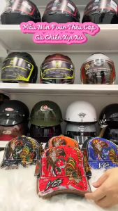 Nón Kết Four_41 Thêu Hình 2 Con Gà Chiến Cao Cấp - From Chuẩn Lòng Sâu