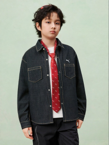 PUMA | Child Spring New Casual Denim Jacket Single-breasted