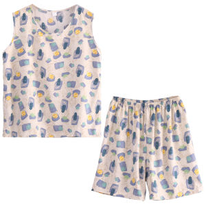 Summer Lightweight Sleeveless Loose Set HomeWear