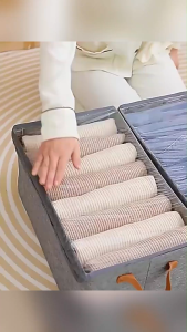 Storage Box Foldable Storage Basket For Organizing Toys Books In Shelves & Closet Large Storage Box With Rope Handles Sturdy Organizer Bins