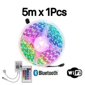 Wifi LED Strip Lights(5m x 2Pcs) WiFi Led Light Strip 5050 RGB Led Strip Lights with Remote App Control