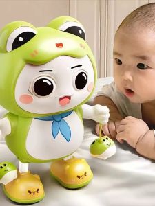 Electric Frog Robot Baby Toy Dancing Intelligence Training Singing And Dancing Comforter Early Education Tool for Kids