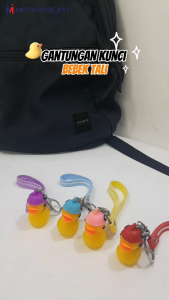 Gantungan Kunci Bebek Tali Lucu Gantungan Tas