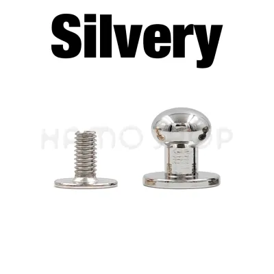 5-10pcs Round Head Studs Screwback Rivets Ball Post Studs Brass Buttons Nail For Leather Bag Craft Hardware DIY Accessories