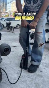 STAINLESS Pompa Ban Sepeda dan Motor Pompa Ban Motor Pompa Sepeda dan Motor Kompaam Ban Motor Pompa Angin Kompa Ban Motor Original Pentil Bola Pompa Motor Meter PSI Pompa Angin Ban Motor Panjang Kompaan Ban Sepeda dan Motor Kompa Ban Motor dan Sepeda MRH