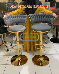 kursi bar gold mewah kursi cafe kursi barstool hidrolix kursi tinggi gold mewah TYPE B06-5#
