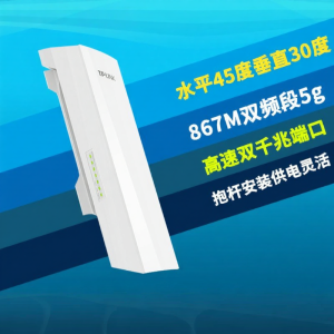 High-speed 867Mbps Interference-resistant Gigabit Port Long-distance 5KM Waterproof PoE Wireless Bridge