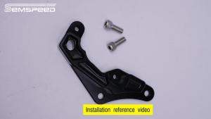 SEMSPEED Motorcycle 84mm Front/Rear Brake Caliper Adapter Cover Guard For Yamaha NMAX 155 125 V2 V3 Techmax Turbo 2020-2025