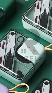 ROZEL Set Benang Jarum Gunting Meteran Box Estetik dengan Gantungan Karet / Set Alat Jahit Baju / Sewing Kits Set / Alat Jahit Mini Portabel Travel Friendly