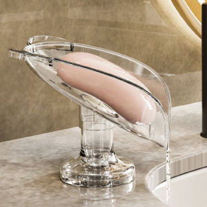 อุปกรณ์ใช้ในห้องน้ำใส่จานเคสใส่ของสบู่แบบเจาะรูฝักบัวห้องน้ำหรูหราน้ำหนักเบาสบู่ห้องน้ำน่ารักที่ใส่สบู่ไม่ต้องเจาะ