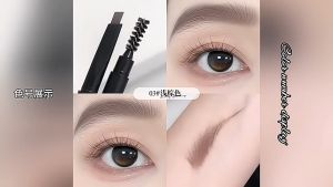 ดินสอเขียนคิ้ว ดินสอเขียนคิ้วแบบหมุน 2 in 1 กันน้ำ พร้อมแปรง ติดทนนาน 1 ชิ้น ดินสอเขียนคิ้ว ดินสอเขียนคิ้วกันน้ำ หมุนดินสอเขียนคิ้วพร้อมแปรงเขียนคิ้ว ดินสอเขียนคิ้วสองหัวึ มีแปรงปัดคิ้วในตัว