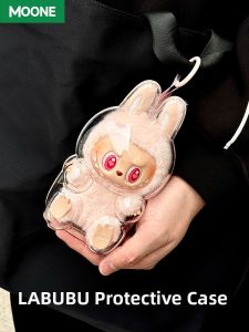 Labubu Acrylic Dust Cover Transparent Thickened Protection Shell for Figurines Storage Organizer Adult Plastic for Living Room