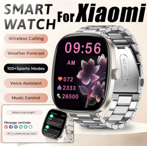 2025 XIAOMI Smart Watch Men 1.9" Screen Blood Sugar Waterproof HeartRate Watches Bluetooth Call Sport Smartwatch