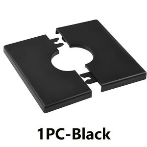 1pc Wall Split Flange ABS Square Self-Adhesive Escutcheon Plate Buckles Design for 1"/27mm Diameter Pipe