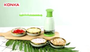 KONKA Food Chopper Hand Chopper Dicer Manual Slap Vegetable Chopper Onion Masher Garlic Chopper