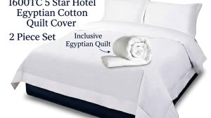 1600TC Egyptian Cotton Quilt Cover Inclusive 1 Egyptian Quilt. insert. 2 Piece Set