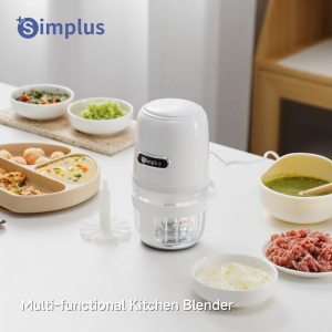 Simplus 0.4L Food Processor丨6S Fast Cutting丨Food-Grade Material丨High Borosilicate Glass Bow l Baby Food