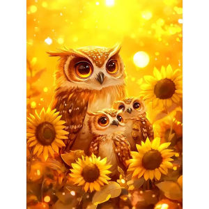 500/1000/1200/2000PCS Jigsaw Puzzle Owl And Sunflower Nature Art For Adults Great Weekend Relaxation And Family Fun