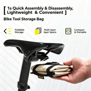ENLEE | ENLEE Bike Saddle Bag 1s Quick Release Portable Repair Tool Kit Storage Bag for Road MTB Bicycle