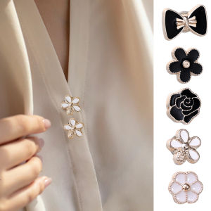 Magnetic Buckle Small Brooch No Sewing Anti-exposure Buckle No Trace Cute Invisible No Punching Magnetic Iron Stone Fixed Collar