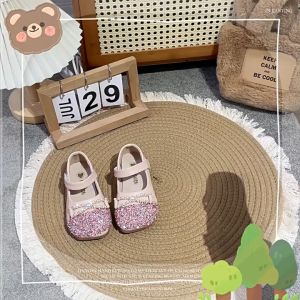 Giày Tiểu Thư Giày Công Chúa Giày Bệt Cho Bé Gái 3-10 Tuổi Đính Seqiun Nơ NgọcDa Mềm Siêu Xinh Phong Cách Hàn Quốc [ giaydeptreemkieusashop ]