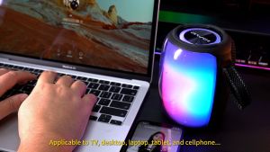 Awei Y525 Mini Wireless Speaker RGB Light Mini Speaker Outdoor Portable Surround Sound Bluetooth Speaker Awei Speaker