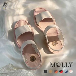 FACON Molly Flats - Sandal Tali Flats Wanita Tali Belakang Full Karet