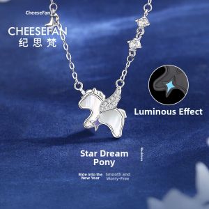 Unicorn Horse Pendant Necklace Gift