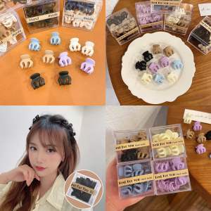 10pcs Matte Mini Hairpin Claws Clips Baby Girls Small Hairpin Bang Clip Casual HeadWear 浏海发夹