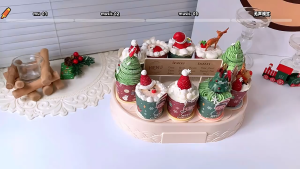 Automatic Rotating Dessert Machine Self-Service Cake Display Stand Birthday Party Decoration Tool Kitchen Gadgets