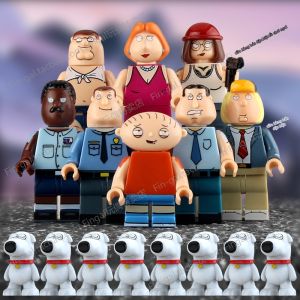Đồ Chơi Hình Xây Dựng Gia Đình Hoạt Hình Hài Peter Griffin Lois Meg